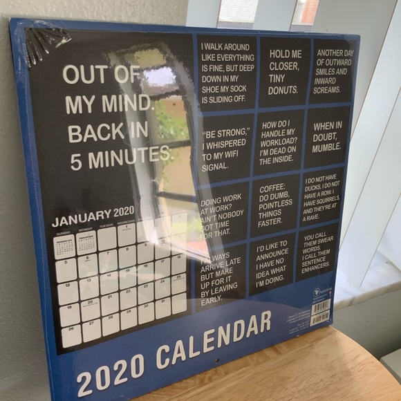 *FREE W/PURCHASE* Sarcastic Calendar 2020 - Picture 2 of 2